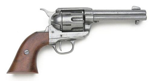 OLD WEST REVOLVER WITH GRAY FINISH