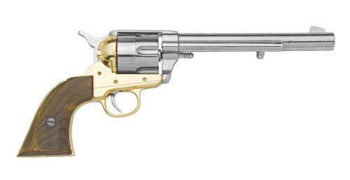 M1873 OLD WEST CAVALRY REVOLVER WITH NICKEL FINISH